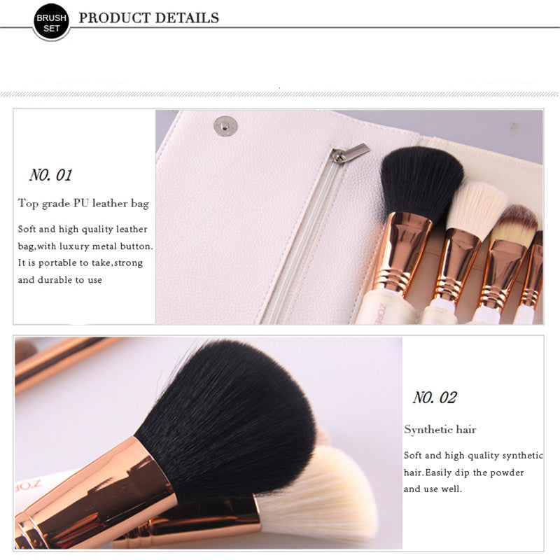 Portable makeup brush