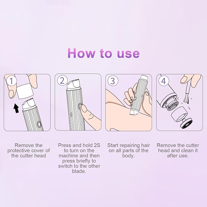 Professional Double Head Rechargeable Electric Shaver for Men