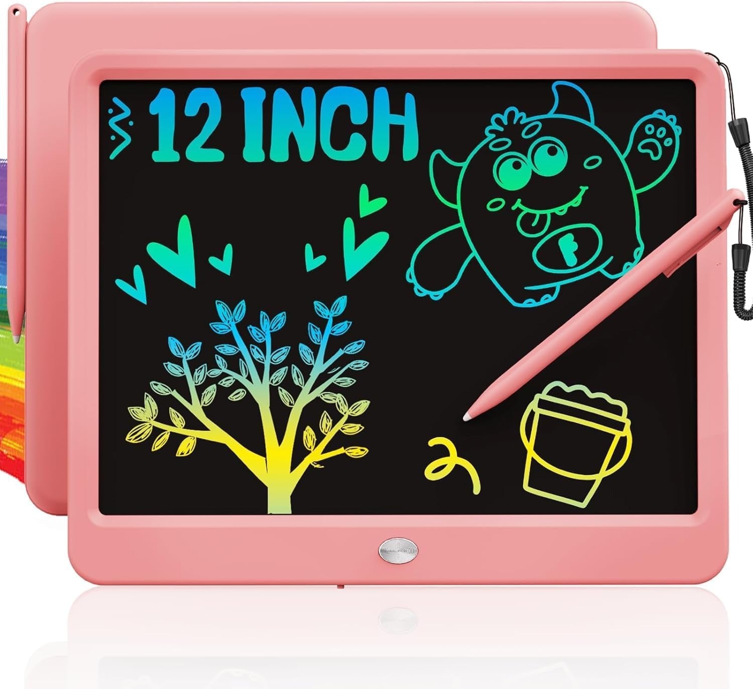 Kids LCD Writing Tablet – Reusable Educational Drawing Board لوح كتابة ورسم تعليمي للأطفال قابل لإعادة الاستخدام