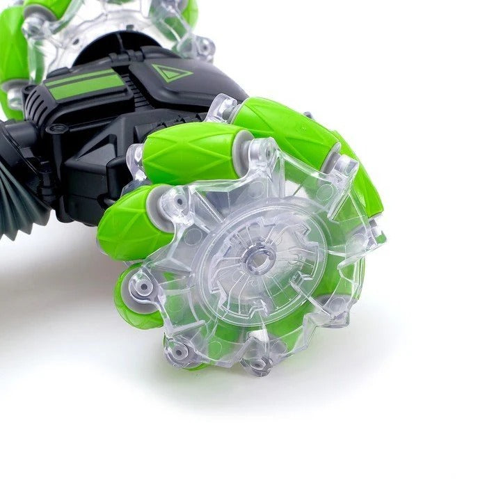🏆 360° Racer Stunt Car – Double-Sided RC Car with LED Lights (Perfect Kids Gift) سيارة حركات 360° – سيارة ريموت تعمل من الجهتين مع إضاءة LED (هدية مثالية للأطفال)