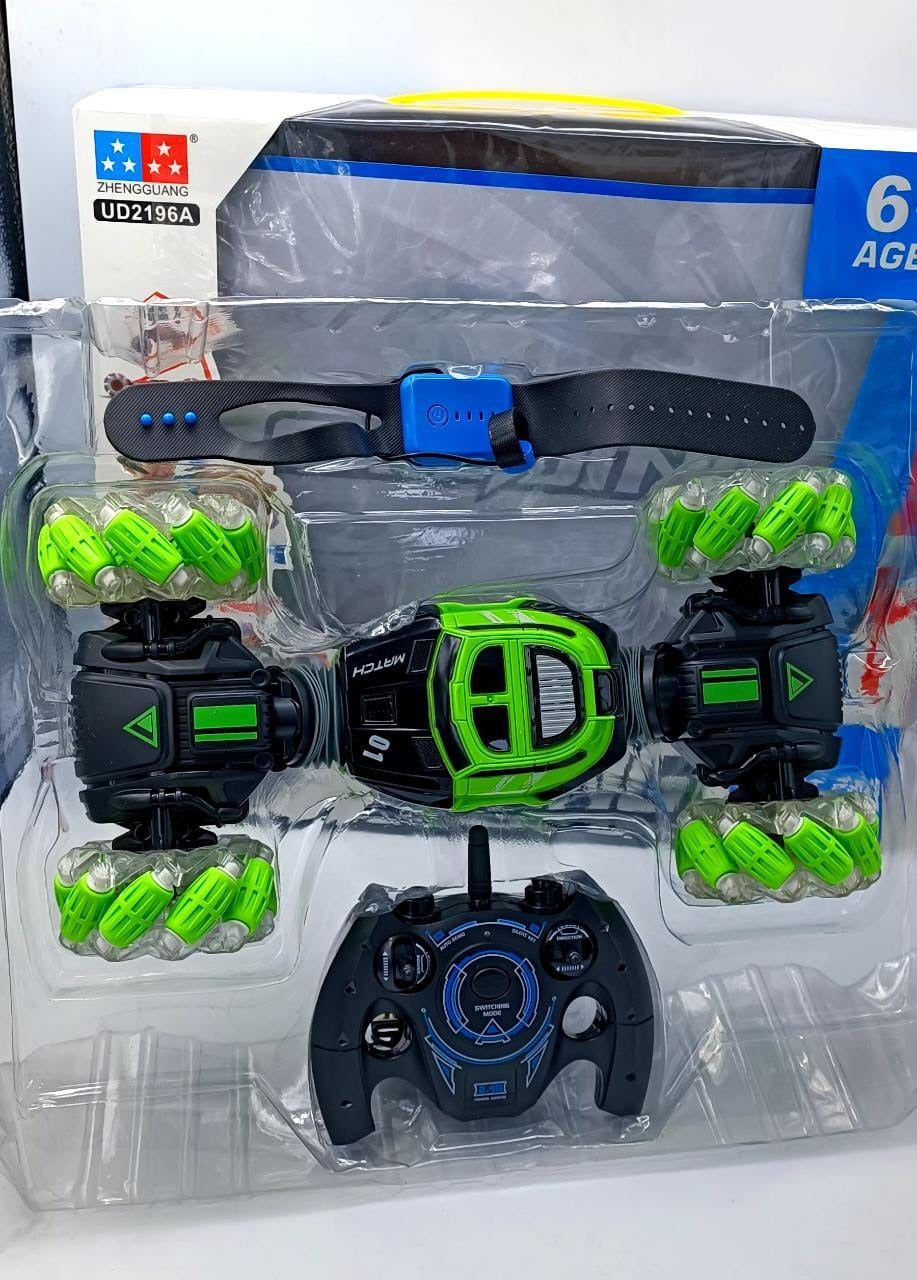 🏆 360° Racer Stunt Car – Double-Sided RC Car with LED Lights (Perfect Kids Gift) سيارة حركات 360° – سيارة ريموت تعمل من الجهتين مع إضاءة LED (هدية مثالية للأطفال)