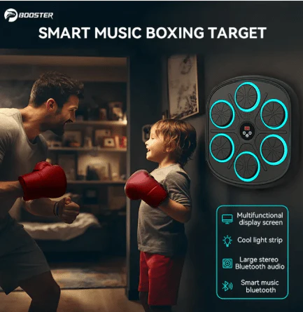 Electronic Musical Boxing Machine – Smart Wall Mounted Boxing Trainer with Bluetooth Music & LED Target Lights