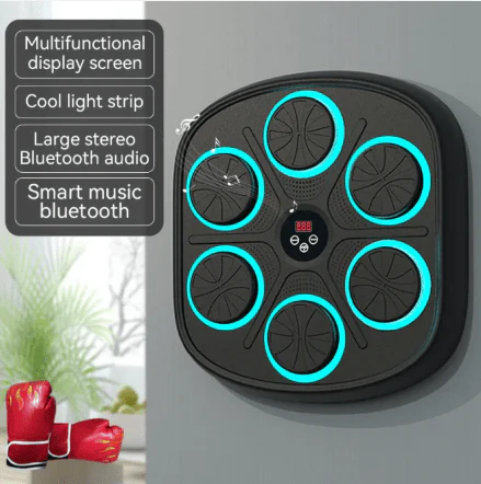 Electronic Musical Boxing Machine – Smart Wall Mounted Boxing Trainer with Bluetooth Music & LED Target Lights