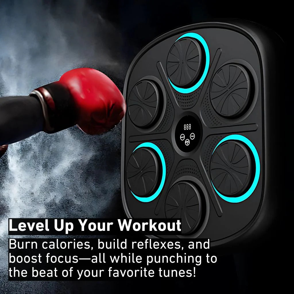 Electronic Musical Boxing Machine – Smart Wall Mounted Boxing Trainer with Bluetooth Music & LED Target Lights