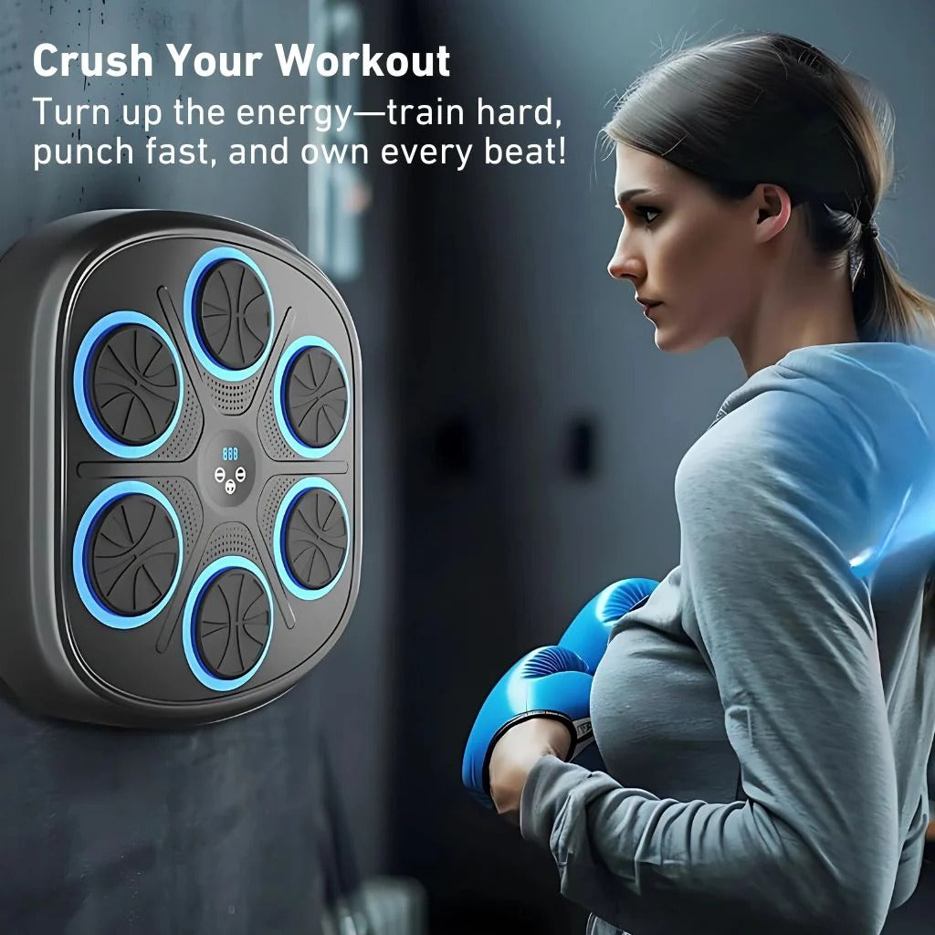 Electronic Musical Boxing Machine – Smart Wall Mounted Boxing Trainer with Bluetooth Music & LED Target Lights