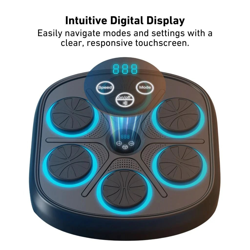 Electronic Musical Boxing Machine – Smart Wall Mounted Boxing Trainer with Bluetooth Music & LED Target Lights