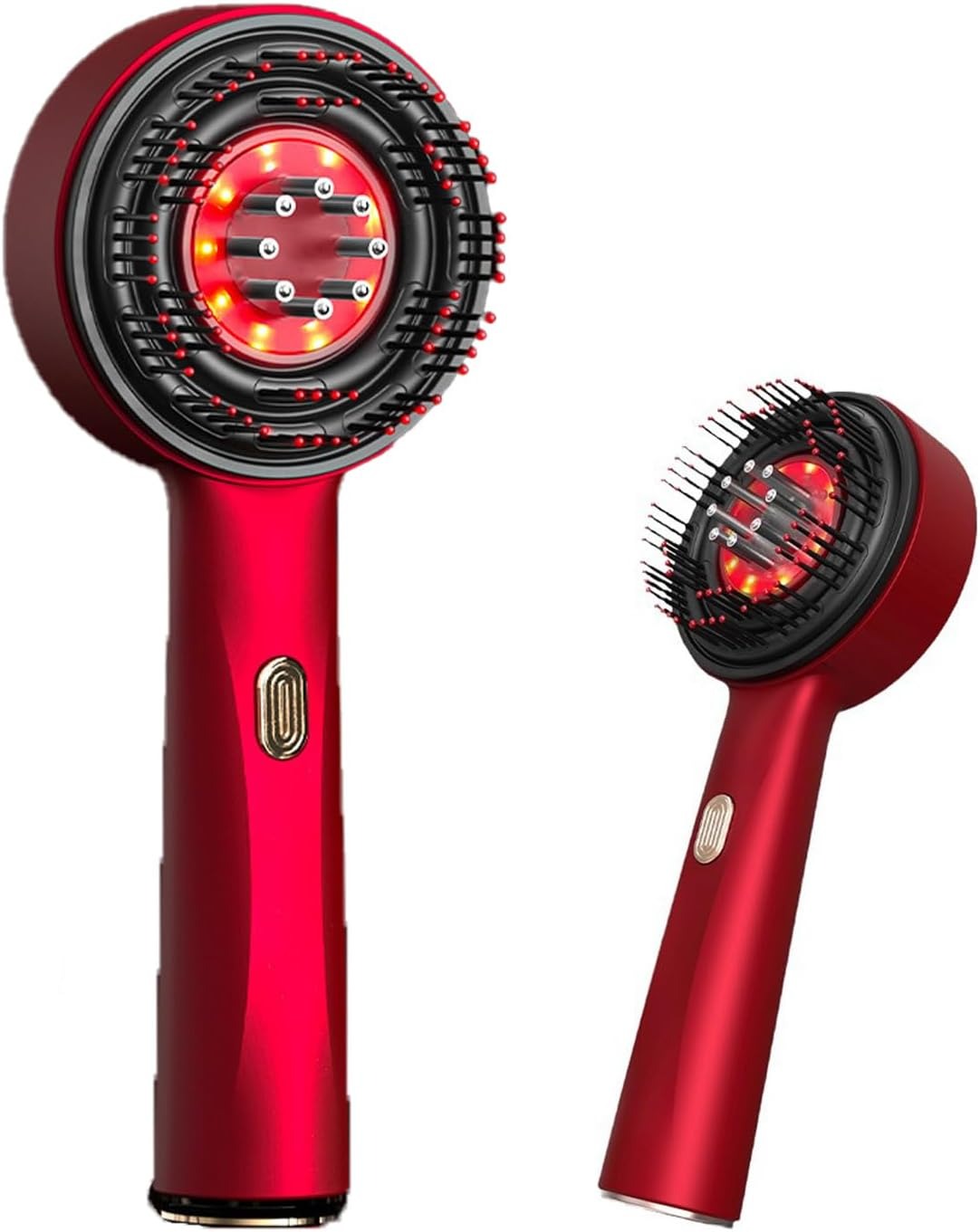 XTECH 3 in-1 Electric Scalp Massager Head, Handheld Portable Scratcher Massager for Hair Growth, Cordless Massager for Scalp & Hair, IPX7 Waterproof, Unique Essential Oil Atomization Function (Red)