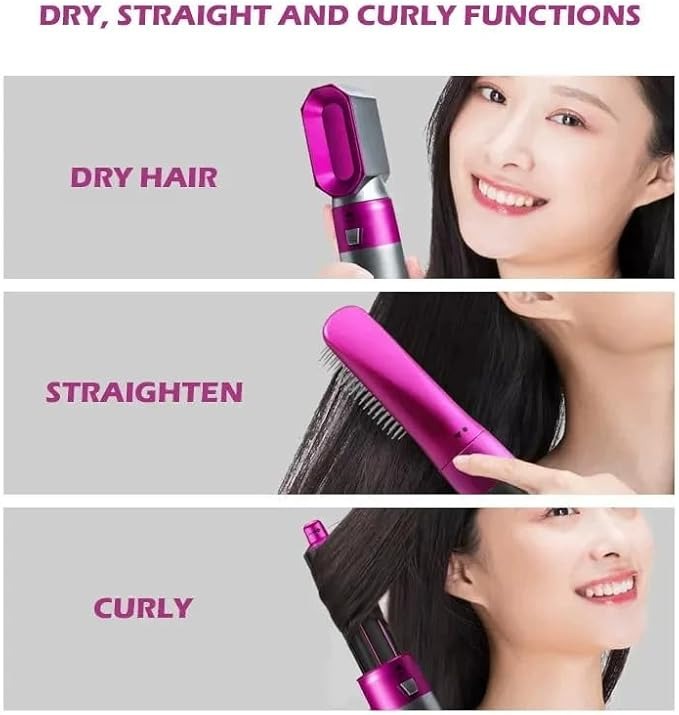 5 in 1 Hot Air Brush Hair Styler,