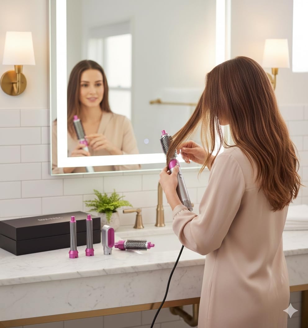 5 in 1 Hot Air Brush Hair Styler,