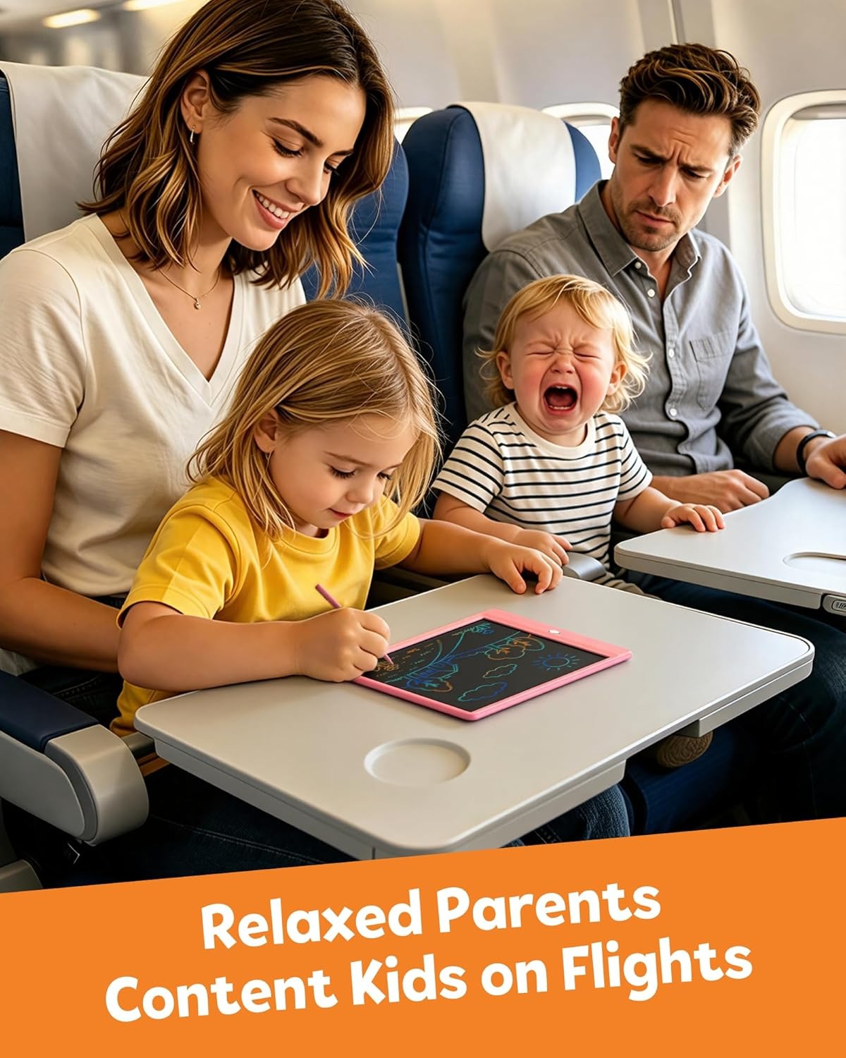 Kids LCD Writing Tablet – Reusable Educational Drawing Board لوح كتابة ورسم تعليمي للأطفال قابل لإعادة الاستخدام