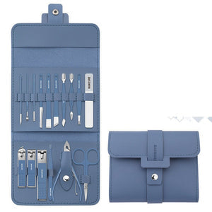 Make Up 16 Pcs Nail Clippers Nail Cutter Nail Scissors With PU Bag