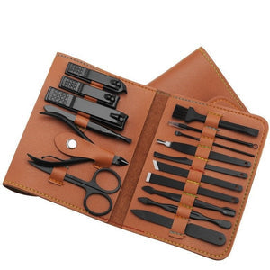 Make Up 16 Pcs Nail Clippers Nail Cutter Nail Scissors With PU Bag